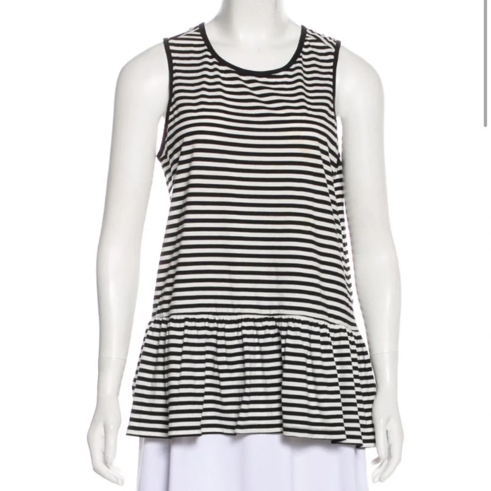 Kate Spade Sleep Striped Tank Top Peplum